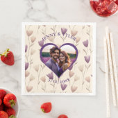 Personalisierte Hochzeit | Fotovorlage Serviette (Beispiel)