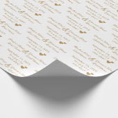 Personalisierte Hochzeit Geschenkpapier (Ecke)