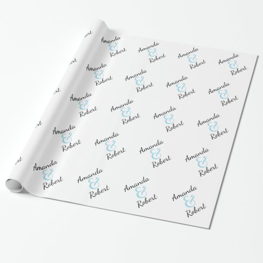 Personalisierte Hochzeit Geschenkpapier (Ungerollt)