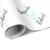 Personalisierte Hochzeit Geschenkpapier (Rolleneckpunkt)