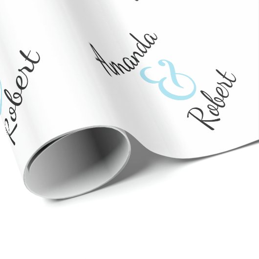 Personalisierte Hochzeit Geschenkpapier (Rolleneckpunkt)