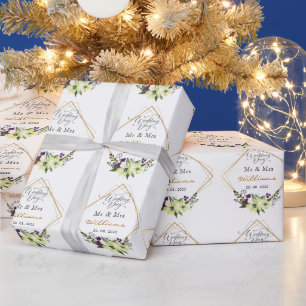 Personalisierte Hochzeit Geschenkpapier
