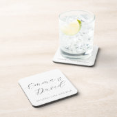 Personalisierte Hochzeit Getränkeuntersetzer (Rechte Seite)