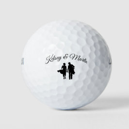 Personalisierte Hochzeit Golfball