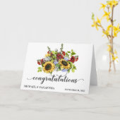 Personalisierte Hochzeit Herzlichen Glückwunsch So Karte (Gelbe Blume)