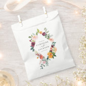 Personalisierte Hochzeit im Herbst Blume Geschenktütchen (Ausgeschnitten)