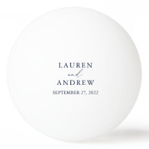 Personalisierte Hochzeit in Navy und White