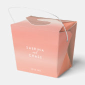 Personalisierte Hochzeit in Rosa Geschenkschachtel (Rückseite)