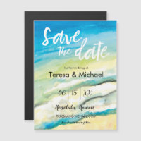 Personalisierte Hochzeit in Urlaubsort Strandfarbe