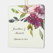 Personalisierte Hochzeit Inspiration Weihnachten Keramikornament (Links)
