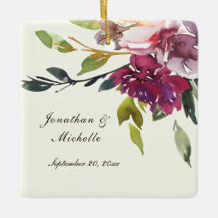 Personalisierte Hochzeit Inspiration Weihnachten Keramikornament