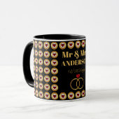 Personalisierte Hochzeit / Jahrestag / Neueröffnun Tasse (Vorderseite Links)