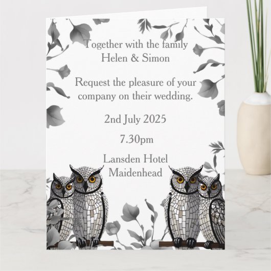 Personalisierte Hochzeit Karte (Vorderseite)