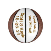 Personalisierte Hochzeit Keepake Basketball (Vertikal)