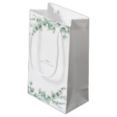 Personalisierte Hochzeit Kleine Geschenktüte (Rückseite Schrägansicht)