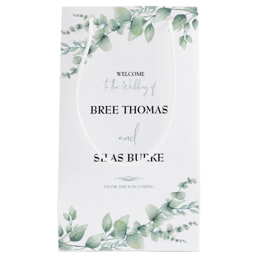 Personalisierte Hochzeit Kleine Geschenktüte (Vorderseite)