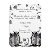 Personalisierte Hochzeit Magnet (Vertikal)