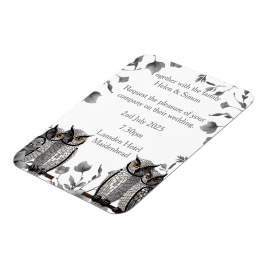 Personalisierte Hochzeit Magnet (Linke Seite)