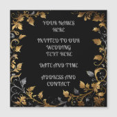 Personalisierte Hochzeit Magnetkarte (Vorderseite)