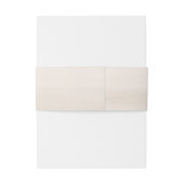 Personalisierte Hochzeit mit gereinigtem Elfenbein Einladungsbanderole (Rückseitenbeispiel)