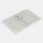 Personalisierte Hochzeit mit nautischem Wetter Gästebuch (Ecke)