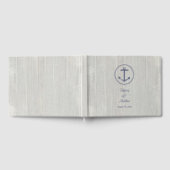 Personalisierte Hochzeit mit nautischem Wetter Gästebuch (Voll)
