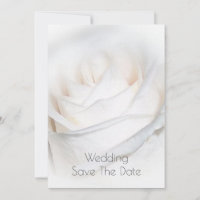 Personalisierte Hochzeit mit weißer Rose retten da