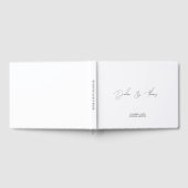 Personalisierte Hochzeit Modern Minimalistisch Sch Gästebuch (Voll)