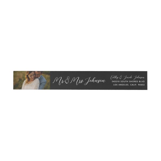 Personalisierte Hochzeit Mr. and Mrs. Newlyweds Fo (Person)