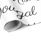 Personalisierte Hochzeit Name-Heirat Gfitwrap B u. Geschenkpapier (Rolleneckpunkt)