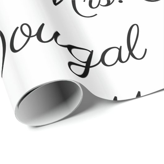 Personalisierte Hochzeit Name-Heirat Gfitwrap B u. Geschenkpapier (Rolleneckpunkt)