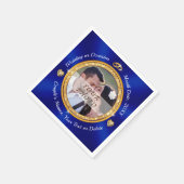 Personalisierte Hochzeit Napkins BULK mit Ihrem FO Serviette (Ecke)