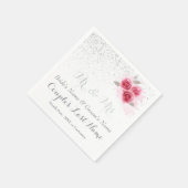 Personalisierte Hochzeit Napkins BULK oder 1 Set,  Serviette (Ecke)