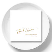 Personalisierte Hochzeit Napkins - Goldener Film V Serviette