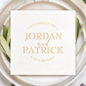 Personalisierte Hochzeit Napkins Paare Name und Da Servietten Mit Folie
