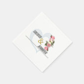 Personalisierte Hochzeit Napkins Serviette (Ecke)
