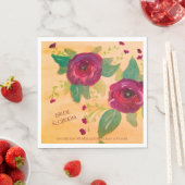 Personalisierte Hochzeit Napkins Serviette (Beispiel)