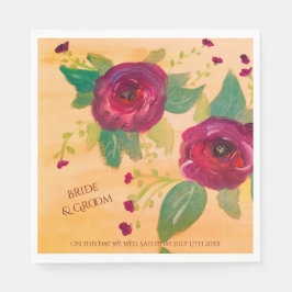 Personalisierte Hochzeit Napkins Serviette