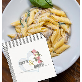 Personalisierte Hochzeit Napkins Serviette