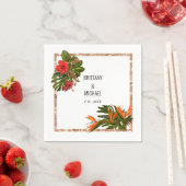Personalisierte Hochzeit Napkins Serviette (Beispiel)