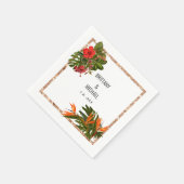 Personalisierte Hochzeit Napkins Serviette (Ecke)