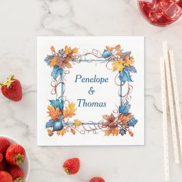 Personalisierte Hochzeit- oder Duschnapkins Serviette