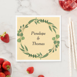 Personalisierte Hochzeit- oder Duschnapkins Serviette