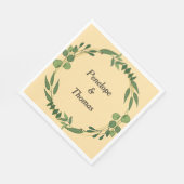 Personalisierte Hochzeit- oder Duschnapkins Serviette (Ecke)