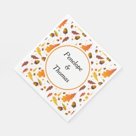 Personalisierte Hochzeit- oder Duschnapkins Serviette (Ecke)