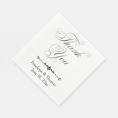 Personalisierte Hochzeit- oder Duschnapkins Serviette (Ecke)