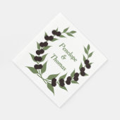 Personalisierte Hochzeit- oder Duschnapkins Serviette (Ecke)