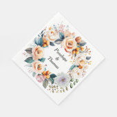 Personalisierte Hochzeit- oder Duschnapkins Serviette (Ecke)