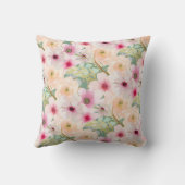 Personalisierte Hochzeit oder Jahrestag Blumenkreu Kissen (Rückseite)