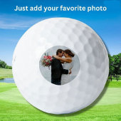 Personalisierte Hochzeit oder Jubiläum-Foto Golfball